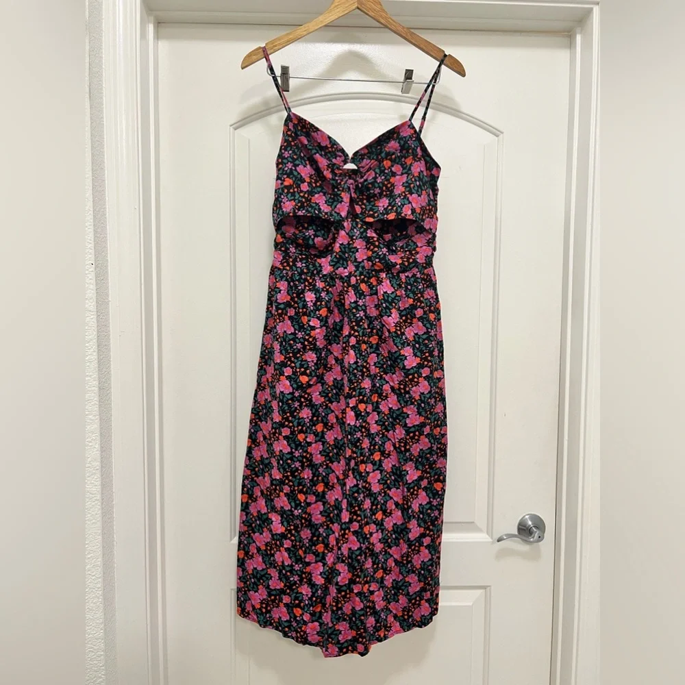 NWT Socialite Cutout Floral Midi Dress - Picture 1 of 12
